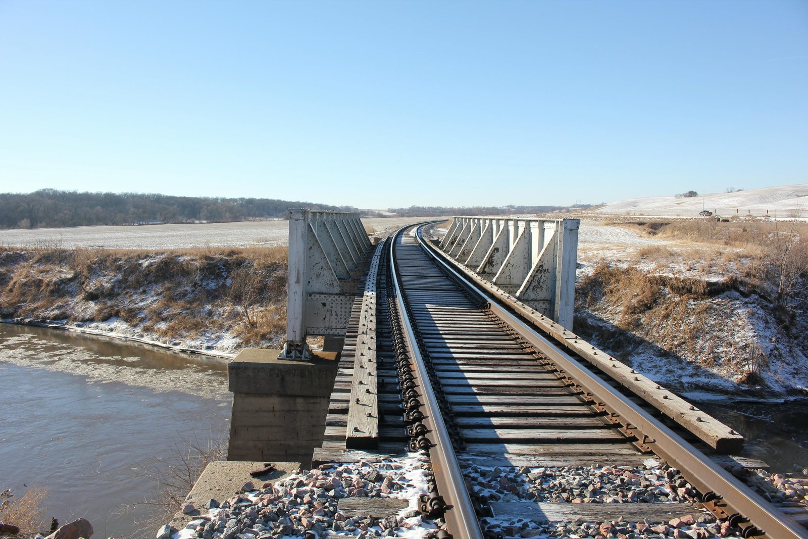 Looking south